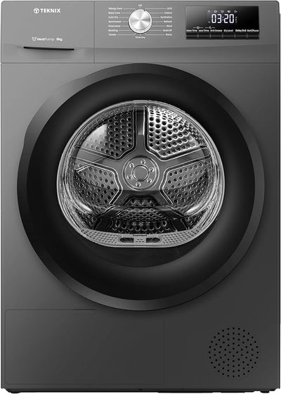 Teknix TKHP8HS - Titanium 8KG Heat Pump Tumble Dryer - E Energy