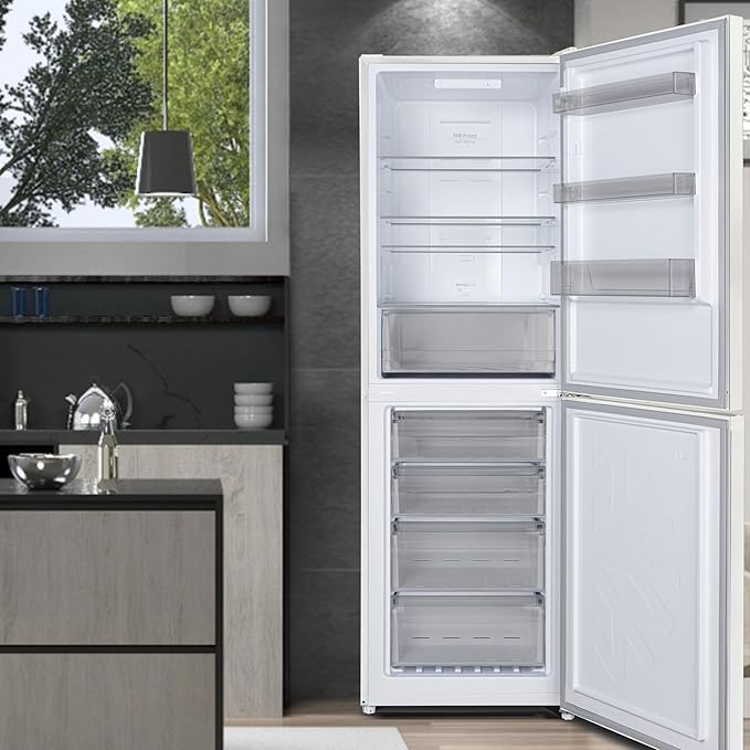 Teknix FF1860W/E - White Freestanding 50/50 Frost Free Fridge