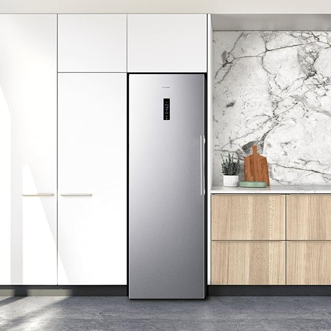 Teknix TH60TNFX - Silver Freestanding Frost Free Freezer - Garage Safe  - E energy