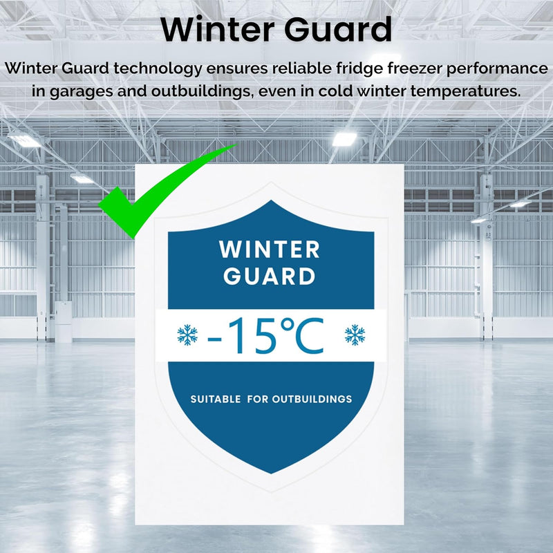 Teknix BITHTZFF - White 235L Integrated Tall Freezer - Garage Safe - Total No Frost - E energy