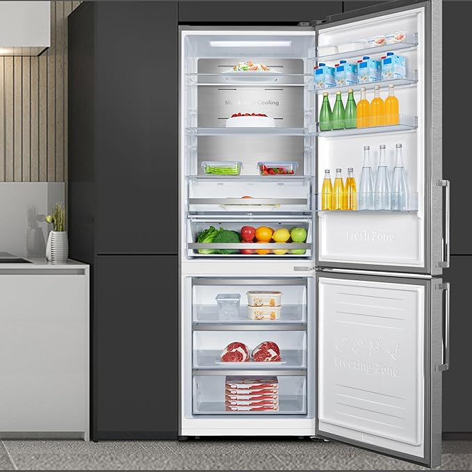 Teknix FFH270X - Silver Freestanding 70/30 Frost Free Fridge