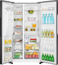 Teknix THSBS1791INBIX - Black American Fridge Freezer - Non-plumbed - E energy