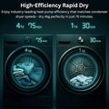 Teknix TKHP8HW - White 8KG Heat Pump Tumble Dryer - E Energy