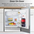 Teknix BITHUR4 - White Under Counter Fridge - 138L with Ice Box - E Energy Rating