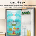 Teknix FFH1825WB - Black Freestanding 50/50 Frost Free Fridge Freezer - F energy