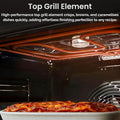 Teknix TKED64B - Black 4 Zone Electric Double Oven - Manual cleaning - A energy