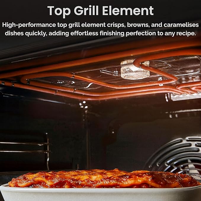 Teknix TKED64B - Black 4 Zone Electric Double Oven - Manual cleaning - A energy