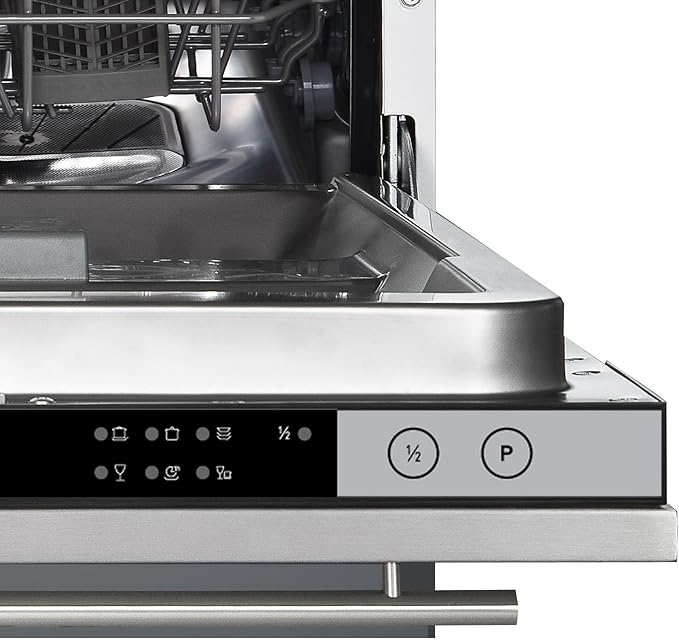 Cookology CBID450 - White Integrated Slimline Dishwasher - 10 Place Settings - D Energy