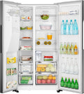 Teknix THSBS1791PLUX Stainless Steel 2 Door Side by Side Fridge Freezer - E rated Plumbed ice+water