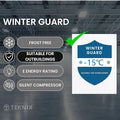 Teknix TFF1715B - Black Freestanding Tall Freezer - 204L Frost Free - E Energy