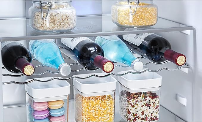 Teknix FFH1860X - Stainless steel Freestanding 60/40 Frost Free Fridge Freezer - E energy