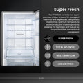 Teknix FFH1860X - Stainless steel Freestanding 60/40 Frost Free Fridge Freezer - E energy