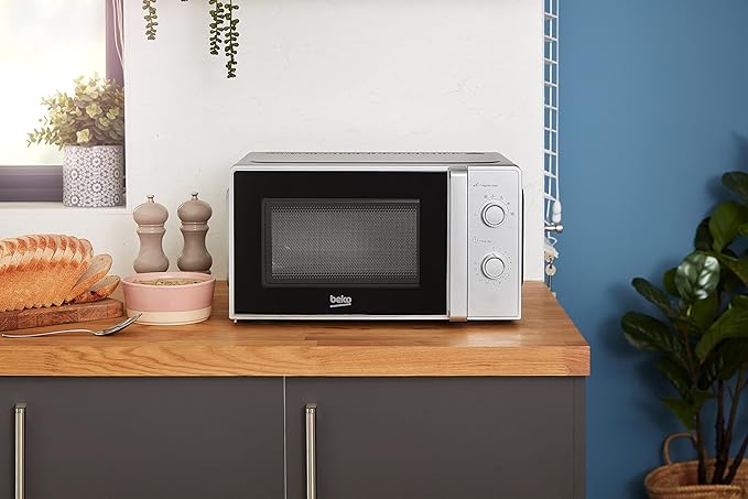 Beko MOC20100SFB - Silver Solo Microwave - 700W - 20 Litres