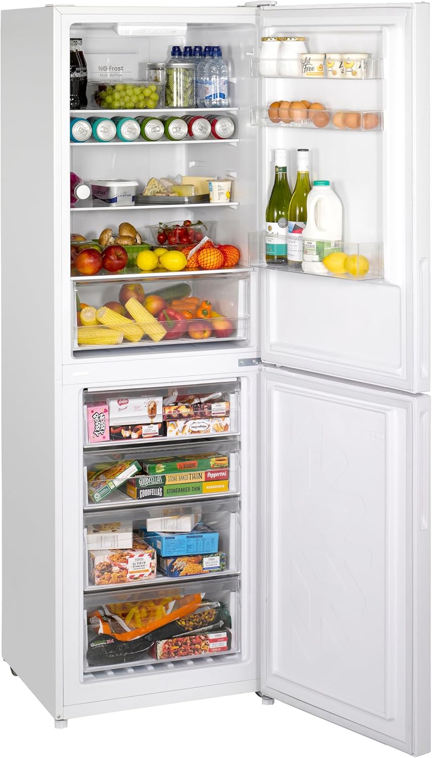 Teknix FF1860W/E - White Freestanding 50/50 Frost Free Fridge Teknix FF1860W/E - White Freestanding 50/50 Frost Free Fridge