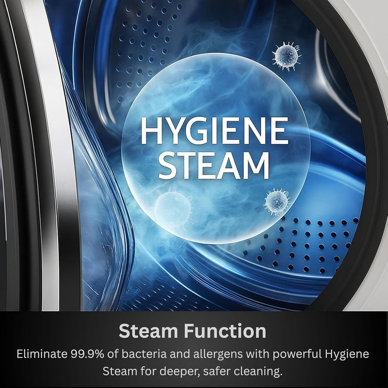 Teknix TK5W1214HS - Titanium 12KG Washing Machine - 1400 RPM - A energy