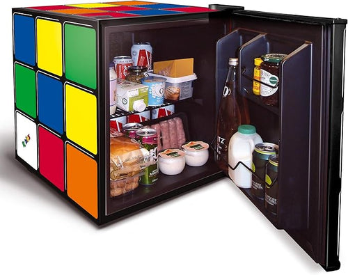 Husky HU231 Rubiks Cube Mini Fridge - Black Mini Fridge - 43 Litres - F Energy Rating