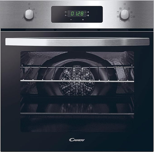 Candy FIDCX676 - Stainless Steel 60cm Built-In Single Oven - 70L Capacity - A Energy Rating