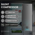 Teknix TFF1435X - Silver Freestanding Frost Free Freezer - E energy - Display