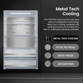 Teknix TH60TNFX - Silver Freestanding Frost Free Freezer - Garage Safe  - E energy
