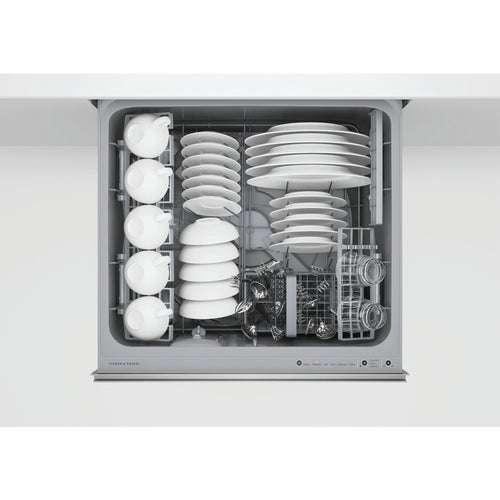 Fisher & Paykel DD60D4HNX9 - Black/Stainless Steel Double DishDrawer - 12 Place Settings - E Energy
