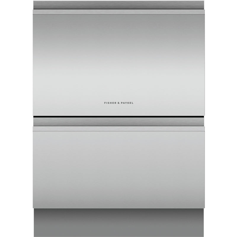 Fisher & Paykel DD60D4HNX9 - Black/Stainless Steel Double DishDrawer - 12 Place Settings - E Energy