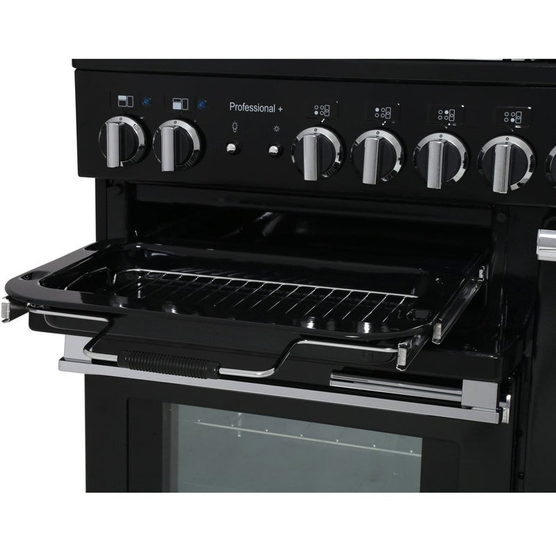 Rangemaster PROP90ECSS/C - Stainless Steel/Chrome Professional Plus 90cm Ceramic Range Cooker - 140L Capacity - A Energy Rating