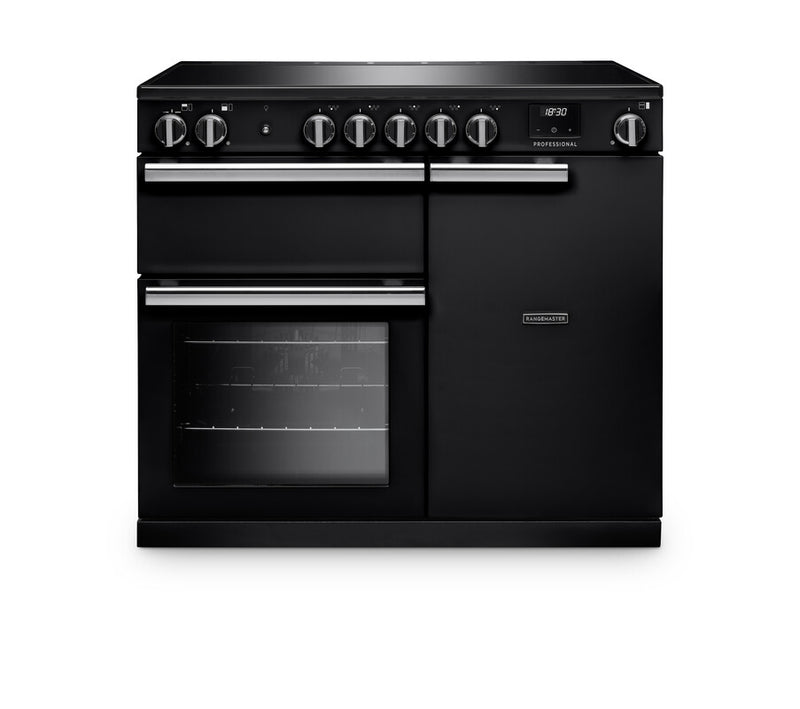 Rangemaster PR100EIPCBL/CM1 - Black 100cm Range Cooker - A energy