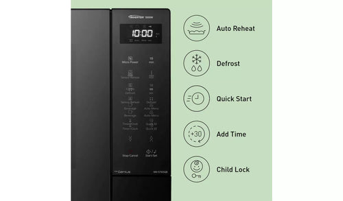 Panasonic NN-ST65QBBPQ - Black Microwave Oven - 32L Capacity