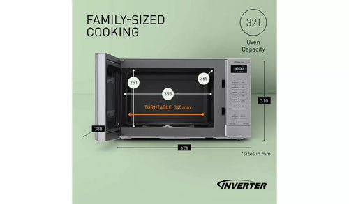 Panasonic NN-ST68QSBPQ - Silver Microwave