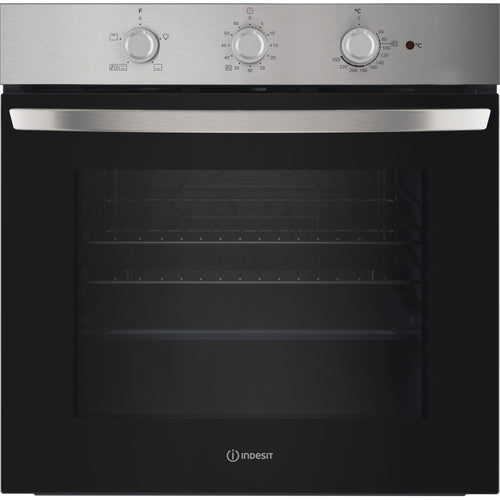 Indesit IO 232H X UK - Stainless Steel Single Oven - 71L - A Energy