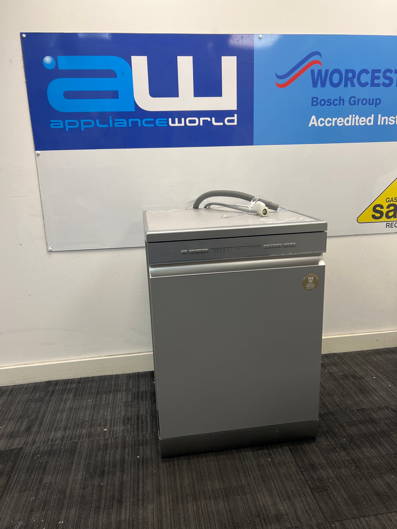 Midea MDWPF1233C(S)-WG-UK - Silver Freestanding Dishwasher - E energy - Unboxed