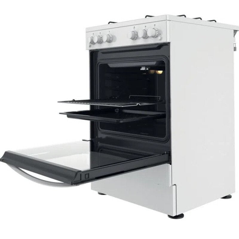 Indesit IS67G1PMW/UK - White 60cm Freestanding Gas Cooker - Easy Clean - A+ Energy Rating