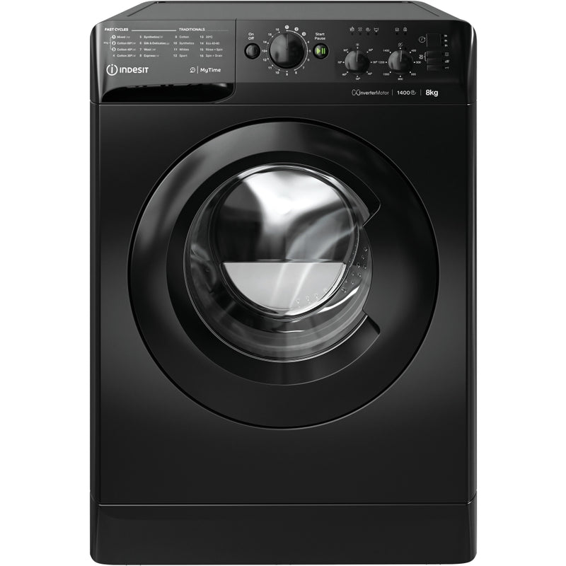 Indesit MTWC 81495 BK UK - Black 8KG Washing Machine - 1400 RPM - B energy