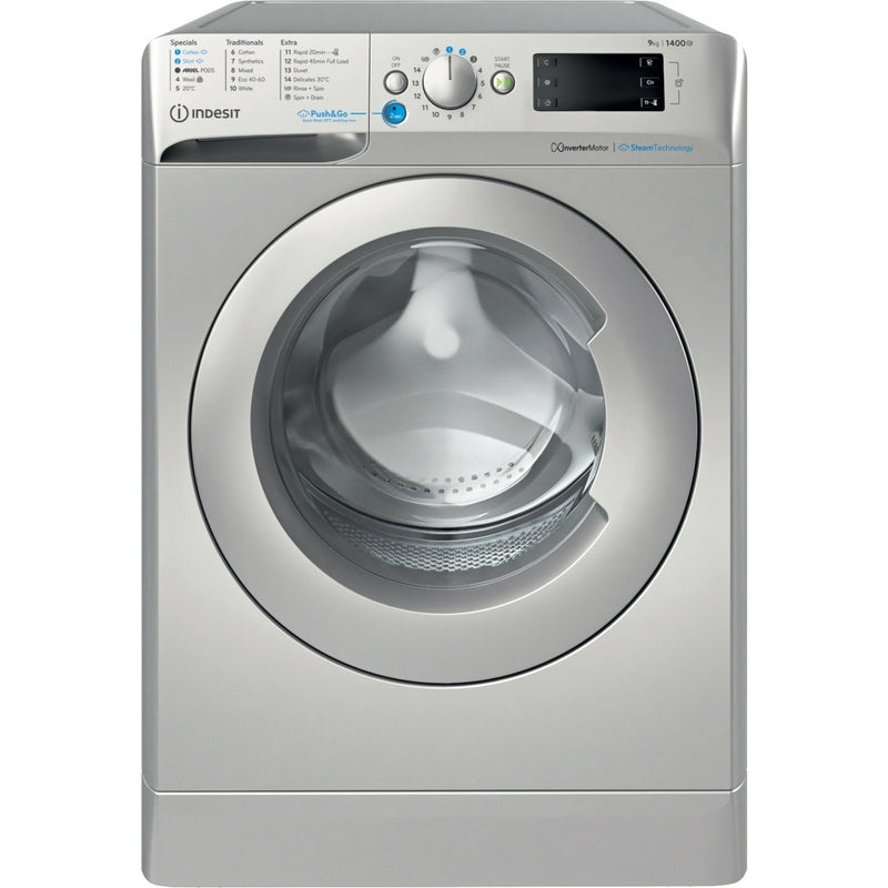 Indesit BWE 91496X SV UK - Silver 9KG Washing Machine - 1400 RPM - A energy