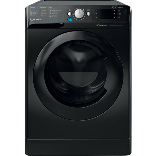 Indesit BDE 96436 KV UK - Black 9KG Washer Dryer - 1400 RPM - D energy