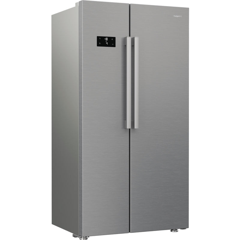 Hotpoint HPG2 6592 XP4UKWR - Silver American Fridge Freezer - 593L - E Energy Rating