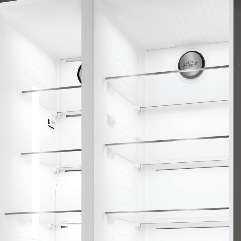 Hotpoint HPG2 6592 XP4UKWR - Silver American Fridge Freezer - 593L - E Energy Rating