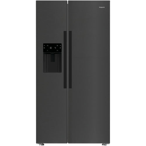 Hotpoint HPG2 6574W XBR5UK - Stainless Steel American Fridge Freezer - 571L - D Energy