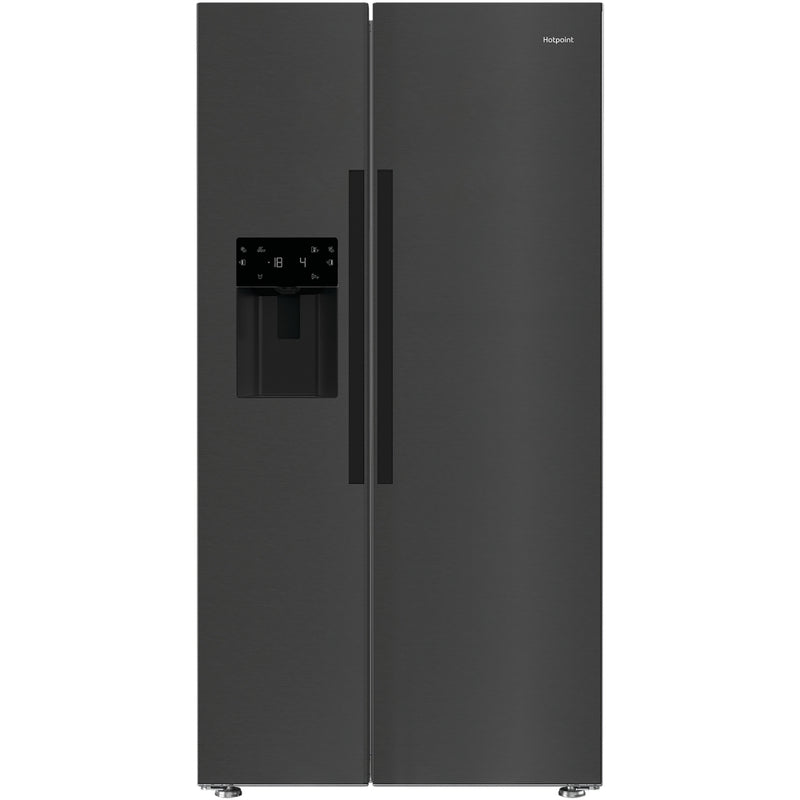 Hotpoint HPG2 6574W XBR5UK - Stainless Steel American Fridge Freezer - 571L - D Energy