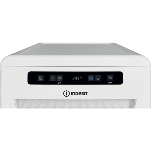 Indesit IN2FD10CS70WUK - White Slimline Dishwasher - 10 Place Settings - D Energy