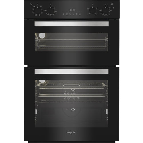 Hotpoint DIH 82G1A B - Black Built-In Double Oven - 109L Total Capacity - A Energy Rated