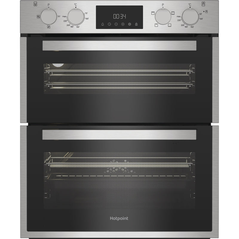 Hotpoint DUH 10D IX - Stainless Steel Double Oven - 86L Total Capacity - A Energy Rated