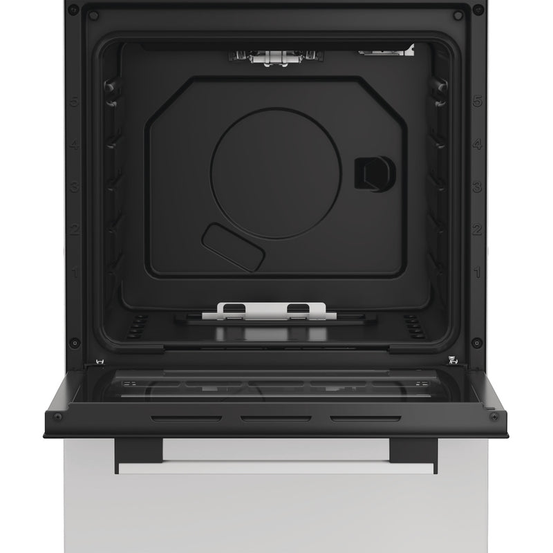 Indesit I5G1KMW - White Gas Cooker - 55L Single Oven - A Rated