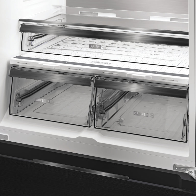 Hotpoint HPG2 6513 XBR4UK - Grey American Fridge Freezer - 615L - D Energy