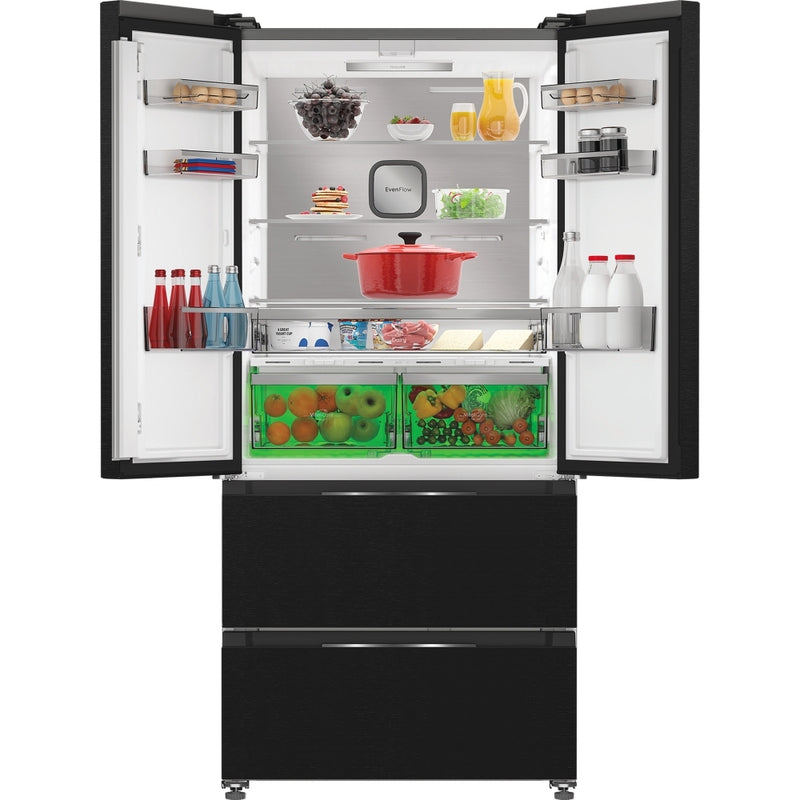 Hotpoint HPG2 6513 XK5E - Black American Fridge Freezer - 615L - D Energy