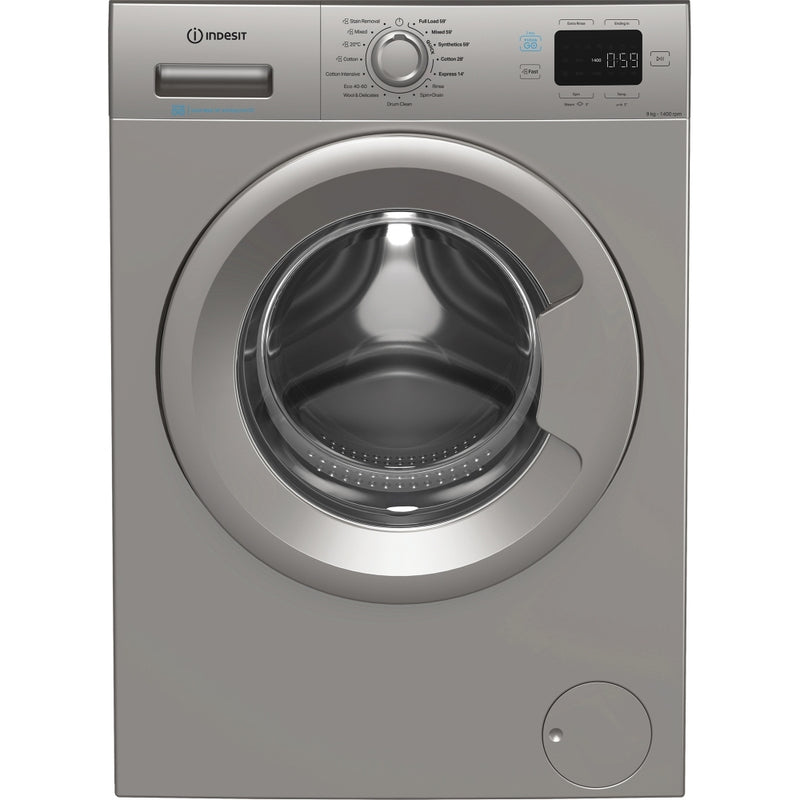 Indesit IP 946S PUSH&GO UK - Silver 9KG Washing Machine - 1400 RPM - A energy