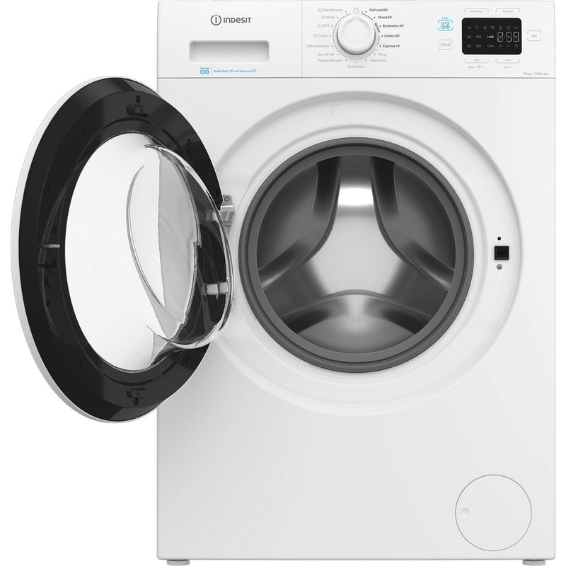 Indesit IP 1046 PUSH&GO UK - White 10KG Washing Machine - 1400 RPM - A Energy