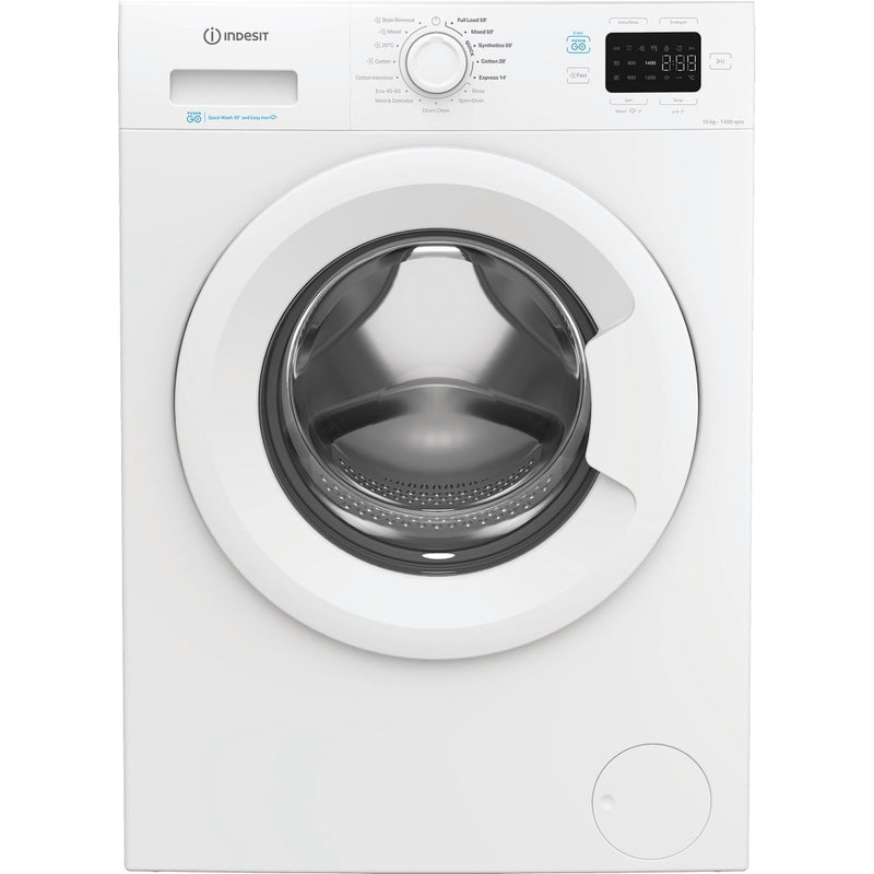 Indesit IP 1046 PUSH&GO UK - White 10KG Washing Machine - 1400 RPM - A Energy