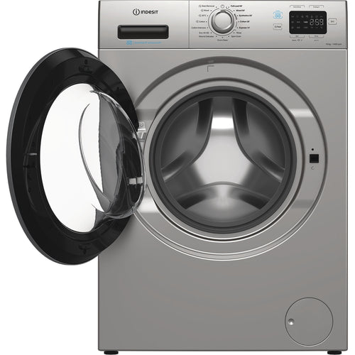 Indesit IP 1046S PUSH&GO UK - Silver 10KG Washing Machine - 1400 RPM - A energy
