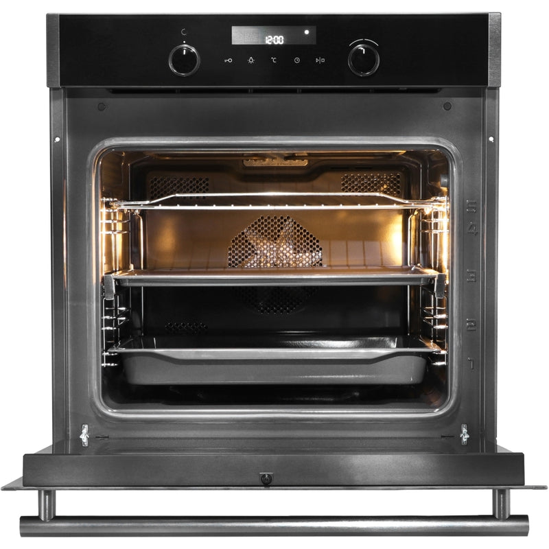 Belling BI60MF CN BK Built-In Electric Single Oven - 73L Capacity - A+ Energy Rating